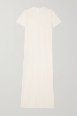 The Row - Maritza Layered Organic Cotton-jersey Maxi Dress - White
