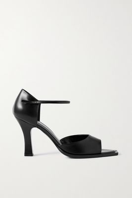 The Row - Mj Leather Sandals - Black