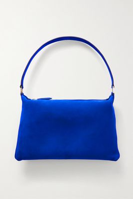 The Row - Morgan Small Nubuck Shoulder Bag - Blue