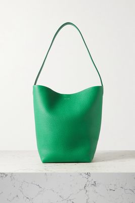 The Row - N/s Park Medium Textured-leather Tote - Green