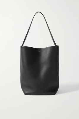 The Row - N/s Park Textured-leather Tote - Black