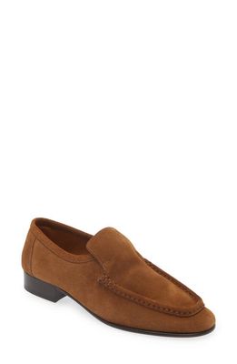 The Row New Soft Loafer in Bark