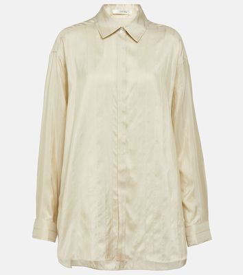 The Row Nomoon jacquard silk poplin shirt