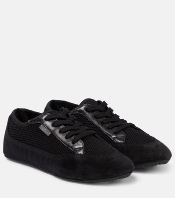 The Row Owen City leather-trimmed sneakers