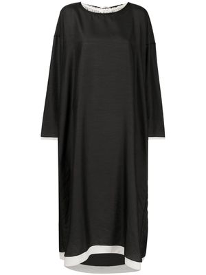 The Row Pamula long-sleeve oversized dress - Black
