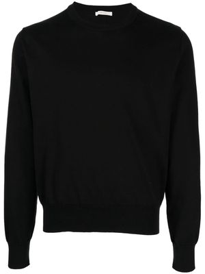 The Row Panetti long-sleeve cotton jumper - Black