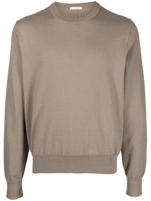 The Row Panetti long-sleeve cotton jumper - Neutrals