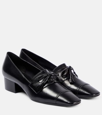 The Row Park leather loafer pumps