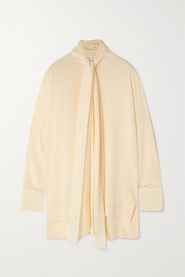 The Row - Peony Tie-detailed Silk Blouse - Cream