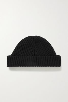 The Row - Ribbed Cashmere Beanie - Black