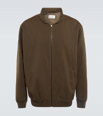 The Row Shawn cotton and silk bomber jacket