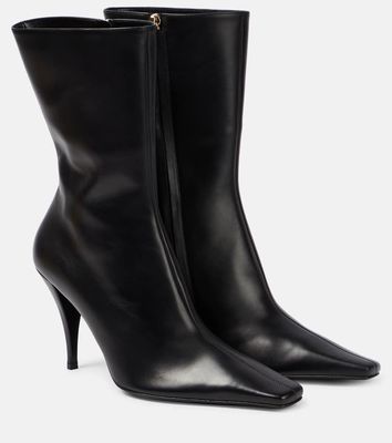 The Row Shrimpton leather ankle boots