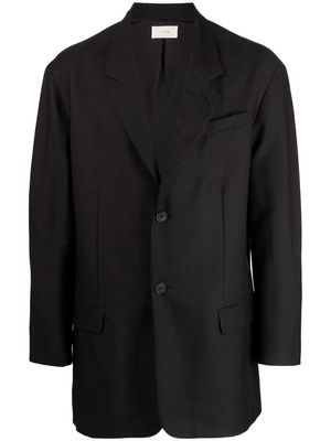 The Row single-breasted wool-blend blazer - Black