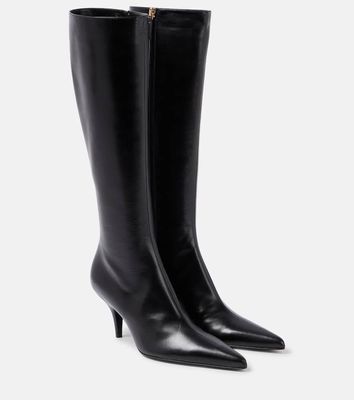 The Row Sling leather knee-high boots