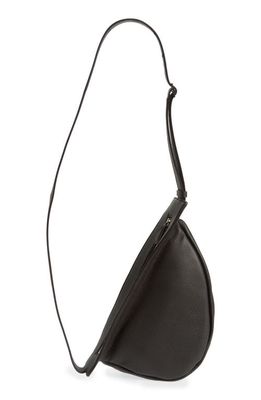 The Row Small Slouchy Banana Leather Crossbody Bag in Dark Brown Pld