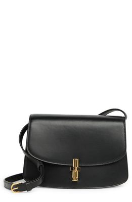 The Row Sofia 8.75 Leather Shoulder Bag in Black/Burgundy