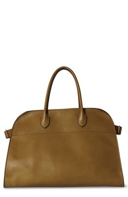 The Row Soft Margaux 10 Leather Satchel in Muschio Shg