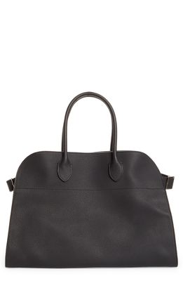 The Row Soft Margaux 15 Leather Bag in Black