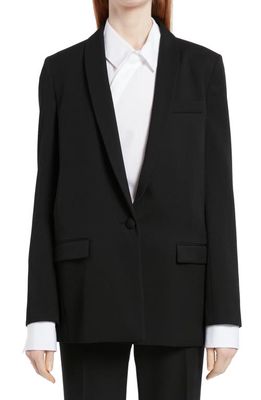 The Row Soles One-Button Wool Jacket in Black