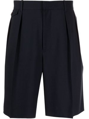 The Row tailored wide-leg shorts - Blue