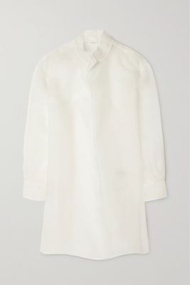 The Row - Talia Oversized Silk-organza Shirt - Ivory