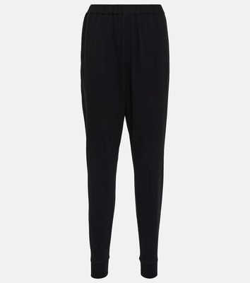 The Row Terea cotton jersey tapered pants