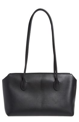 The Row Terrasse Leather Shoulder Bag in Black