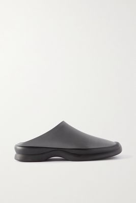 The Row - Town Leather Clogs - Gray