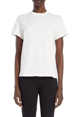 The Row Wexler Short Sleeve Cotton T-Shirt in Optic White