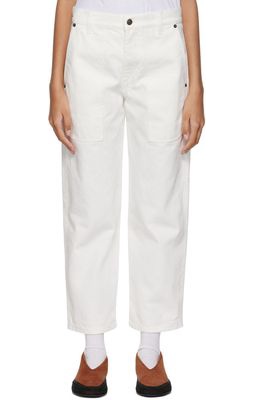 The Row White Wide Leg Hester Jeans