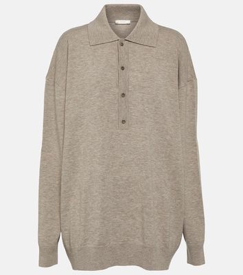 The Row Wool-blend polo top