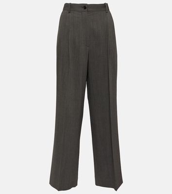 The Row Wool-blend wide-leg pants