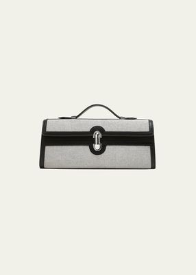 The Slim Pochette Canvas Top-Handle Bag