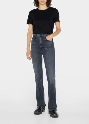 The Smokin Double Heel High-Rise Flared Jeans