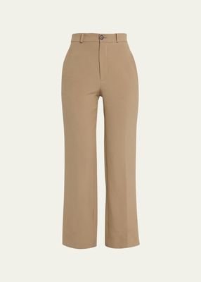 The Soren Pleated Cropped Trousers