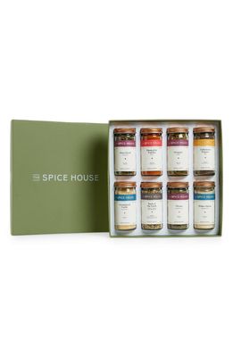 THE SPICE HOUSE Kitchen Starter 8-Piece Spice Collection in Green