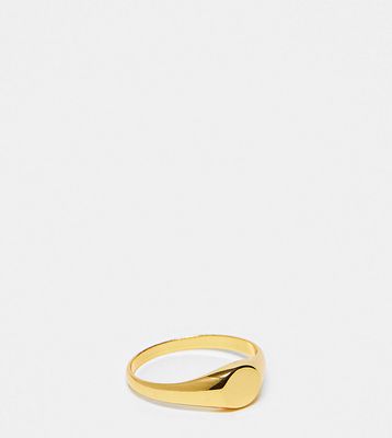 The Status Syndicate gold plated signet ring