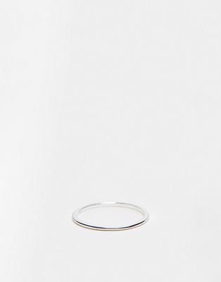 The Status Syndicate sterling silver plain band ring