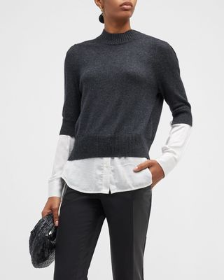 The Stella Mock-Neck Cashmere Looker