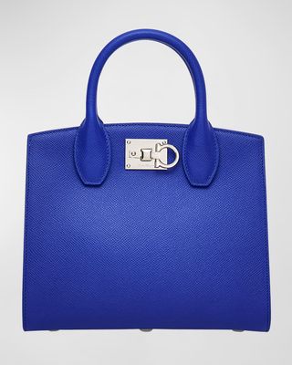 The Studio Box Gancio Leather Top-Handle Bag