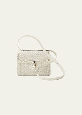 The Symmetry 19 Woven Leather Crossbody Bag