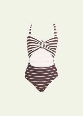 The Tortoise Ring Cutout One-Piece Swimsuit