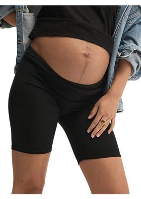 The Ultimate Maternity Over The Bump Bike Shorts