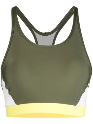 The Upside Beat Linda logo-print sports bra - Green