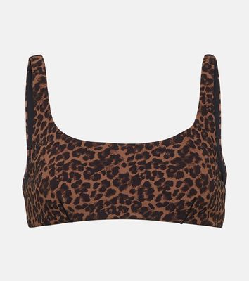 The Upside Biarritz Rory leopard-print sports bra