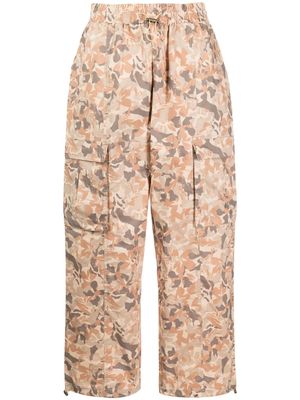 The Upside camouflage-print organic cotton track pants - Brown