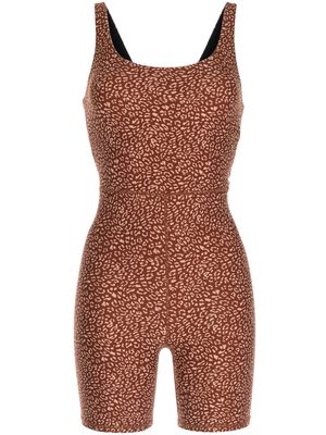 The Upside Claudia leopard-print jumpsuit - Brown