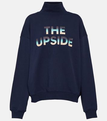 The Upside Clementine logo cotton fleece sweatshirt