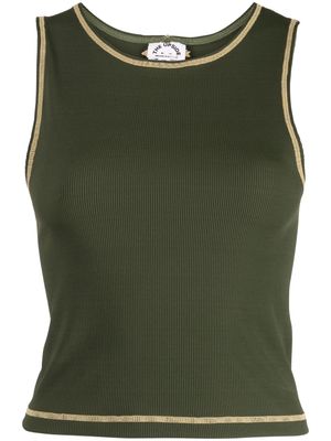The Upside Gabby logo-embroidered tank top - Green