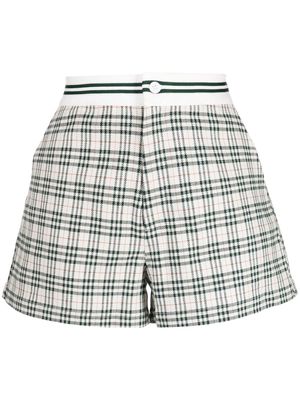 The Upside Grove Tommy tartan check-print shorts - Green